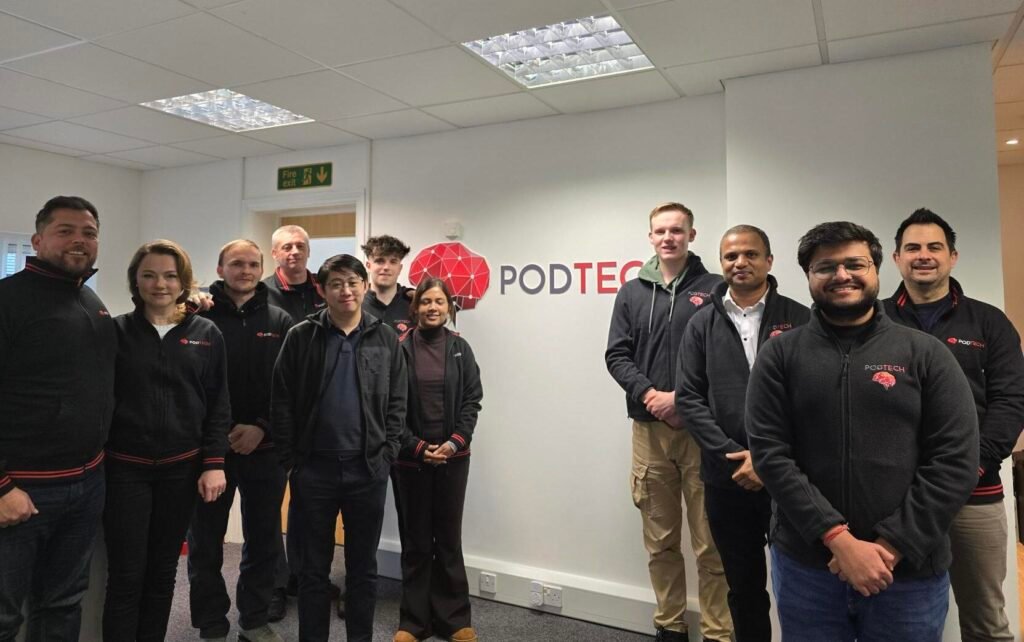PODTECH UK team working on Cur8.art environmental monitoring solutions